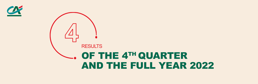 Crédit Agricole S.A. fourth quarter and full year 2022 results available