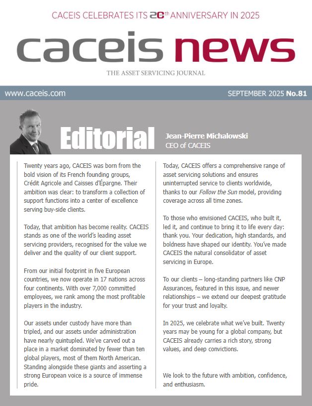 CACEIS News no. 81 - September 2025