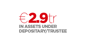 Assets under depositary/trustee  €2.9 Tr
