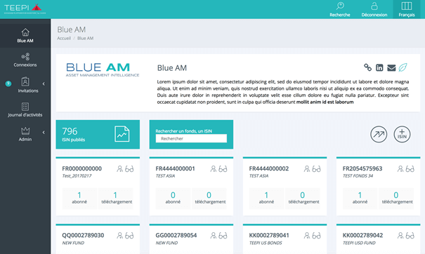 Page de votre société